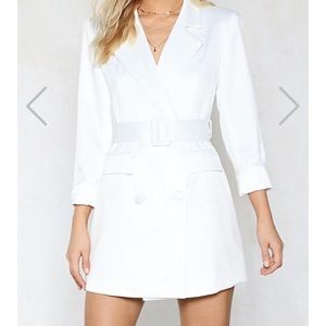 Nasty Gal Belted Blazer Dress
